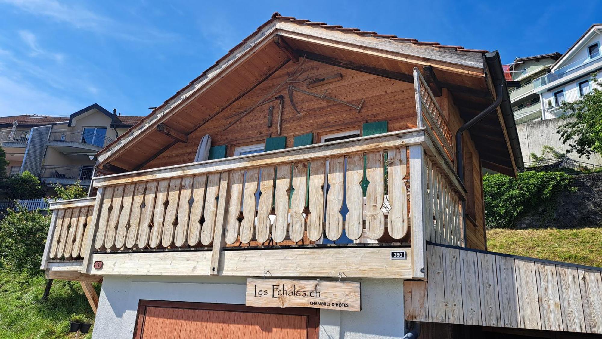 "Les Echalas" Chalet Independant Avec Cuisine En Lavaux Unesco شيرشبريس المظهر الخارجي الصورة